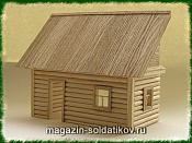 Сборная модель из дерева Русская изба №2 (1/35) Бастион35 - фото