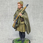 Снайпер 528-го стрелкового полка Наталья Ковшова, 1942 г., Красный фронт, 54 мм (КФ-009) (КФ-009)