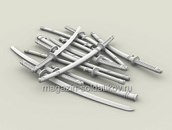 Сборная фигура из смолы SM 3113 Трофейные японские мечи син-гунто, 1:35, SOGA miniatures (SM-3113) (SM-3113)