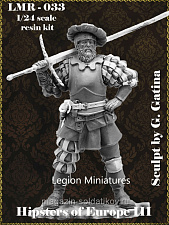 Сборная миниатюра из смолы Hipsters of Europe III, 75 мм, Legion Miniatures - фото