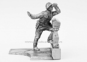 Миниатюра из олова 579 РТ Командир расчета с ограждением, 54 мм, Ратник - фото