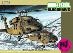 Сборная модель из пластика Д Вертолет UH-60L Blackhawk (1/144) Dragon