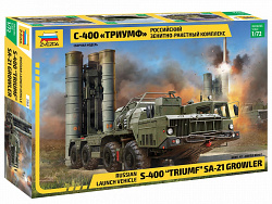 Сборная модель из пластика Российский зенитно-ракетный комплекс С-400 «Триумф», (1/72) Звезда