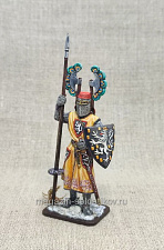 Миниатюра из олова Вальтер фон Клинген. Германия, XIII в,, 54 мм, Большой полк - фото