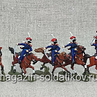 Солдатики из пластика в росписи Донские казаки 1812 (сабли) - набор 7 шт., Звезда (Q566-025) (Q566-025)