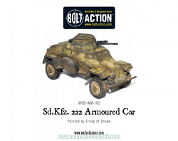 Сборная миниатюра из металла и смоллы Sdkfz 222 BOX Warlord (WGB-WM-102) (WGB-WM-102)