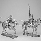 Сборные фигуры из металла Польская кавалерия XVII века, набор №4 (2 фигуры) 28 мм, Figures from Leon