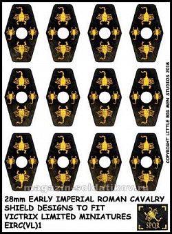 Декали на щиты римской кавалерии раннего периода, 28 мм, Victrix