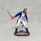 Офицер гвардейских пеших егерей, Франция 1815 г., 54 мм, Студия Большой полк - фото