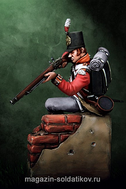 Сборная миниатюра из металла Английский пехотинец, 1812 - 1815 (54 мм) Soldiers of Fortune