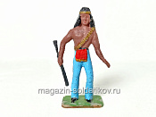 солдатик из твердого пластика Индеец, Польша - фото