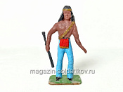 солдатик из твердого пластика Индеец, Польша - фото