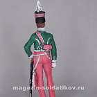 Миниатюра в росписи Офицер конных егерей. Италия, 1814 год, 1:32, Сибирский партизан (СП166) (СП166)