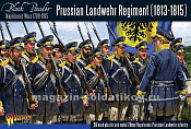 Сборные фигуры из пластика Набор миниатюр Prussian Landwehr Regiment (plastic/metal), 28 мм Warlord - фото