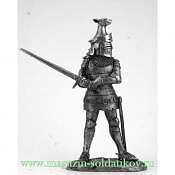 Миниатюра из металла Рыцарь сэр Джон Фоксли 1378 г., 54 мм Новый век - фото