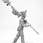 Миниатюра из олова 268 РТ Знаменосец 4-го пехотного полка Варшавского герцогства, 1812, 54 мм, Ратник