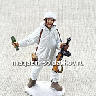 Автоматчик пехоты Красной Армии в зимнем камуфляже, 1941-45 гг., 54 мм (QF0029) (QF0029)