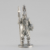 Сборная миниатюра из смолы Офицер с протазаном, стоящий, 28 мм, Аванпост - фото