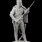 Сборная миниатюра из смолы Рядовой гусарских полков и эскадронов 75 mm (1:24) Medieval Forge Miniatures (C-75-126) (C-75-126)