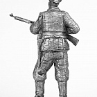 Миниатюра из олова 759 РТ Ополченец, рабочий, 1941 г, 54 мм, Ратник