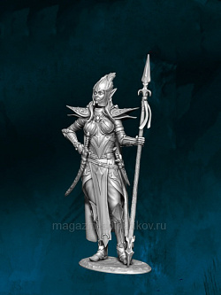 Сборная миниатюра из смолы Elvian Woman Warrior, First Legion (FL6034) (FL6034)