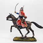 Миниатюра в росписи Корнет гусарского полка, 1780-90 гг, Россия, 54 мм (НФ0211.12.02.54) (НФ0211.12.02.54)