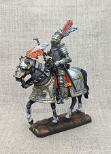 Миниатюра из олова Рыцарь в максимилиановском доспехе, 54 мм, Студия Большой полк - фото