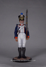 Миниатюра в росписи Фузилёр 61-го линейного полка. Франция, 1812-14 гг, 1:32, Сибирский партизан - фото