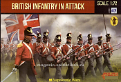 Солдатики из пластика Британская пехота в атаке (1/72) Strelets - фото
