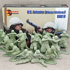 Солдатики из пластика US Infantry (winter dress) WWII, 1/32, Mars (32039) (32039)