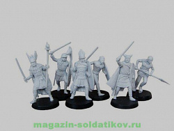 Солдатики из смолы Галлы, 6 фигур, 40 мм, V&V miniatures