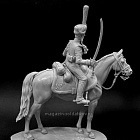 Сборная миниатюра из металла Обер-офицер конных полков Полтавского ополчения, 1812-14, 54 мм, Chronos miniatures