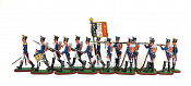 Р014(54-010) Французская линейная пехота в бою, 1812 год (набор в росписи), Большой полк