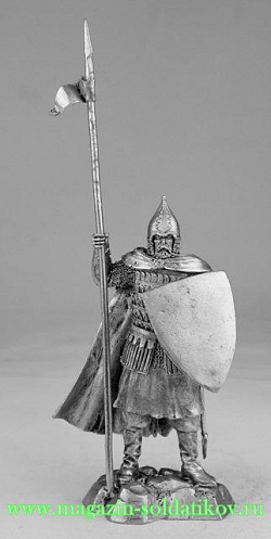 Миниатюра из металла Русский воин конца XIV в., 54 мм Новый век