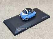 ISO Isetta (прототип BMW Isetta) 1954 голубой с белым 1:43, WhteBox (IXO) - фото