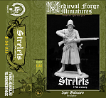 Сборная миниатюра из смолы Стрелец XVII век, 54 mm Medieval Forge Miniatures - фото