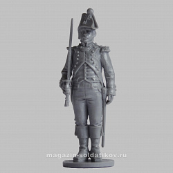 Сборная миниатюра из смолы Офицер в шляпе, Франция 1804-1815гг, 28 мм, Аванпост