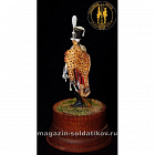 Сборная миниатюра из металла Офицер Лейб-гусарского полка 1799 г., 1:30, Оловянный парад
