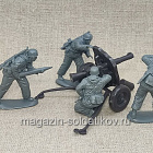 Солдатики из пластика German Artillery Crew(winter Uniform)&10,5cm LG 42/43, 1/32, Mars (32048) (32048)