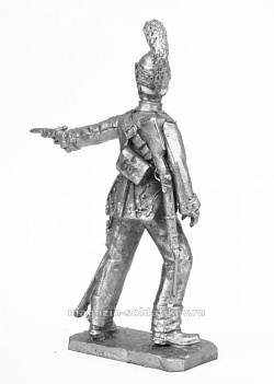 Миниатюра из олова 627 РТ Шеволежер-улан Наполеона 1811-13 год Офицер 5 полка, 54 мм, Ратник
