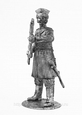 Миниатюра из олова 768 РТ Рядовой калмыцких полков 1812-14 гг, 54 мм, Ратник - фото