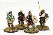 Сборные фигуры из металла Набор миниатюр Viking Hirdmen( Hearthguard) 28 мм,Gripping Beast (SAGA) - фото