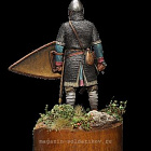 Сборная миниатюра из смолы Нормандский рыцарь, 54 мм, V&V Miniatures