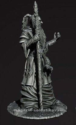 Сборная фигура из смолы Миры Фэнтези: Волшебник, 75 мм Chronos Miniatures