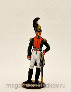 Миниатюра из олова Полковник Лейб-гвардии драгунского полка. Россия 1810-15 гг, Студия Большой полк (ИЛ0478.12.02.54) (ИЛ0478.12.02.54)