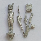 Сборная миниатюра из металла Сержант карабинерской роты, стоящий, Франция, 28 мм, Аванпост