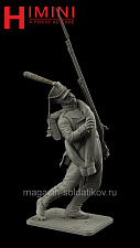 Сборная миниатюра из смолы Рядовой Лейб-гвардии Преображенского полка 1812 год (версия 2), 75 мм, HIMINI - фото