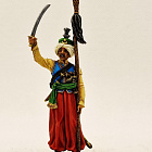 Миниатюра из олова Мамелюк с бунчуком. Франция, 1806-14 г, Студия Большой полк (ИЛ0468.12.03.54) (ИЛ0468.12.03.54)