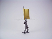 Солдатики из металла Знаменосец прусской армии, Магазин Солдатики (Prince August) - фото