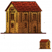 Волшебная фанера Домики: Каменный дом (дерево), Воины и битвы - фото